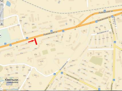 Билборд A в Хмельницком, 3x6  Львівське шосе, 55 схема