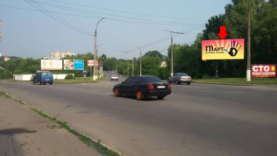 Билборд A в Хмельницком, 3x6  Чорновола вул. - Пілотська вул. фото 1