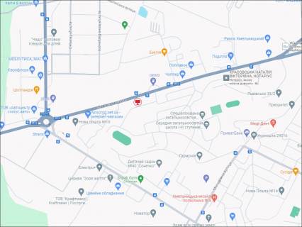 Билборд B в Хмельницком, 3x6  Львівське шосе, 55 (навпроти азс ОККО, 100м) схема
