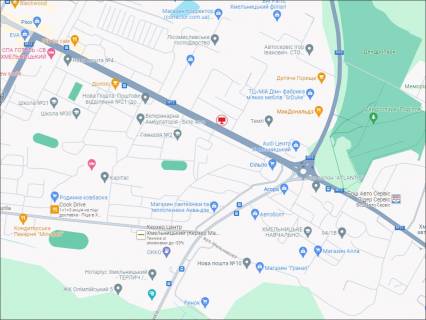 Билборд A в Хмельницком, 3x6  Миру пр. 95 (навпроти с-т Сільпо, McDonald's, Audi) схема