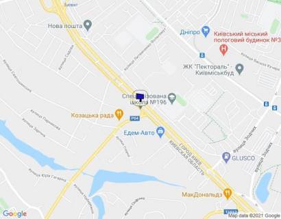 Билборд B в Софиевской Борщаговке, 6х3  с. Софіївська Борщагівка, вул. В. Кільцева, 130 м до повороту на вул. Соборну схема