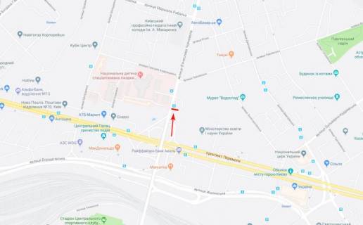 Видеоборд A у Києві, 3,14x2,32  Чорновола вул. 41, рух в напрямку вул. Павлівська - 376362 схема