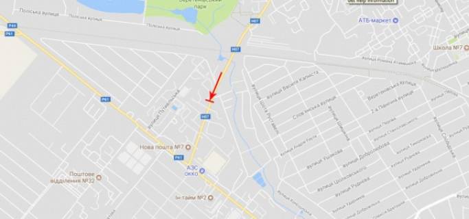 Білборд, Бігборд (Борд)  A у Сумах Чернігівська вул. (АЗС) схема