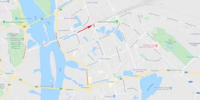 Билборд  в Киеве, 3x6  50.4244677459, 30.6198449884, схема