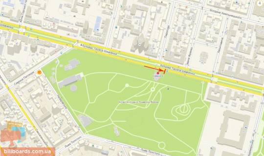 Скроллер A в Киеве, 3,14x2,32  Борщагівська вул. 97-А - вул. Політехнічна, в центр - 176344 схема