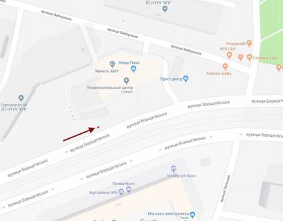 Призматрон, Призма A у Києві, 2x4  Борщагівська вул. 128 (2х4), рух в напрямку ТРЦ "Аркадія", супермаркету "Сільпо" - 183809 схема