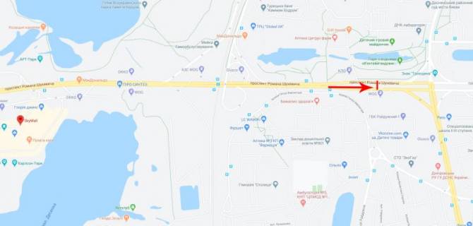 Билборд  в Киеве, 12x4  50.4953914200, 30.5856764900, схема