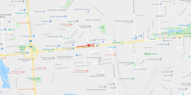 Призма B в Киеве Перемоги пр-т 112 - 319071 схема