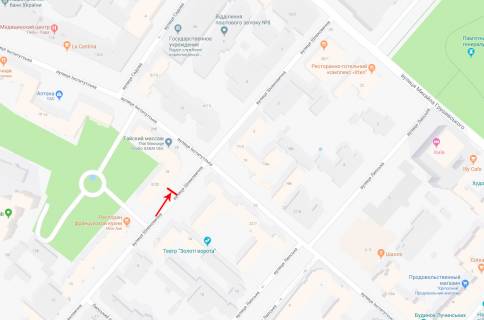 Ситилайт B в Киеве Шовковична вул. 8/20 схема