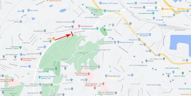 Нестандарт B в Киеве, 8x2  Теліги О. вул., в районі АЗС схема
