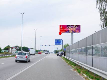 Мегаборд A в Київських трасах, 12x4  Виїзд з Києва, в сторону Житомира, біля повороту на Мілу, до котедж.городку Міла Петрушки фото 1