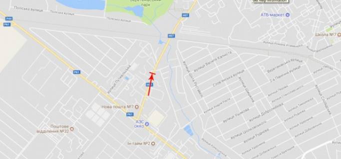 Білборд, Бігборд (Борд)  B у Сумах Чернігівська вул. (АЗС) схема