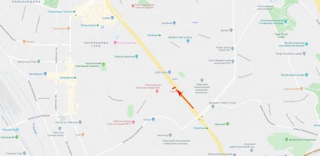 Ситискролл B в Киеве, 1,2x1,8  Лесі Українки бульв. 22 схема
