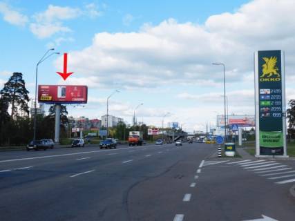 Мегаборд B у Києві Броварской пр-т 100 м от съезда с ул. Братиславская (напротив АЗС) Фото 1