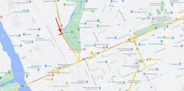 Билборд  в Киеве, 8x2  50.4619559600, 30.6001674600, схема