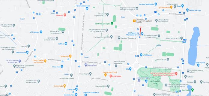Билборд A в Киеве Маяковського пр-т  схема