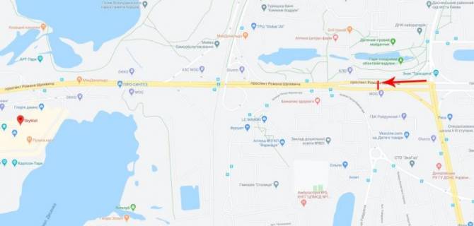 Билборд  в Киеве, 12x4  50.4953914200, 30.5856764900, схема