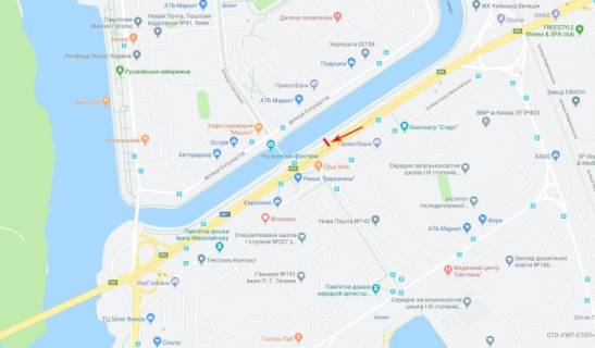 Билборд  в Киеве, 3,14x2,3  50.4347162286, 30.6022218216, схема