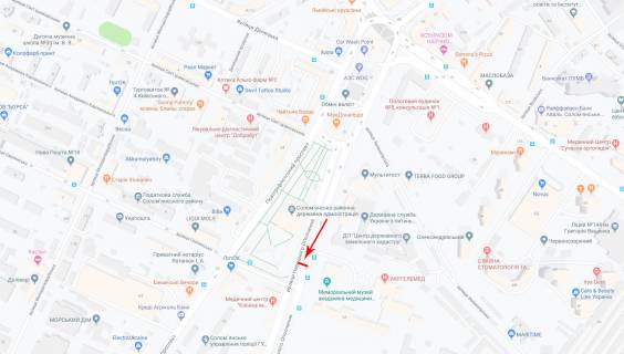 Ситилайт A в Киеве Святослава Хороброго вул. 5 (Народного ополчення вул. 5) схема
