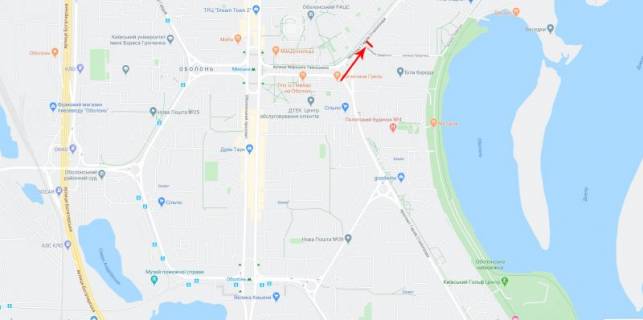 Билборд  в Киеве, 3x6  50.5135595600, 30.5077189200, схема