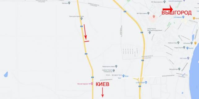 Білборд, Бігборд (Борд)  B у Києві, 3x6  Мінський пр-т, рух в напрямку Києва схема