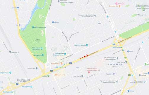 Білборд, Бігборд (Борд)  B у Києві, 3x6  Броварський пр-т 29, рух в напрямку ст. м. "Чернігівська" схема