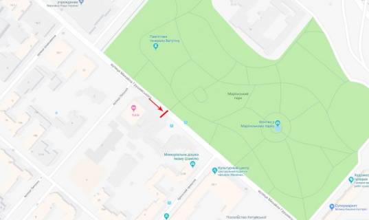 Ситискролл A в Киеве, 1,2x1,8  Грушевського Михайла вул. 26/1 - пр. Кріпосний, рух в напрямку центру схема