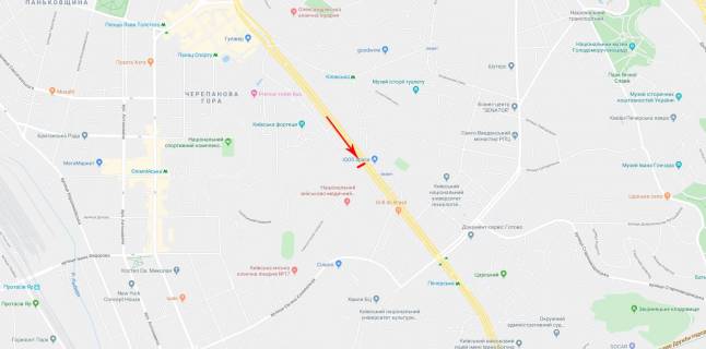 Ситилайт A в Киеве Лесі Українки бульв. 20 схема
