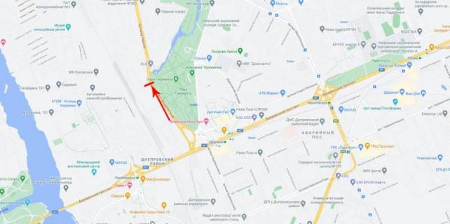 Білборд, Бігборд (Борд)   у Києві, 8x2  50.4619559600, 30.6001674600, схема