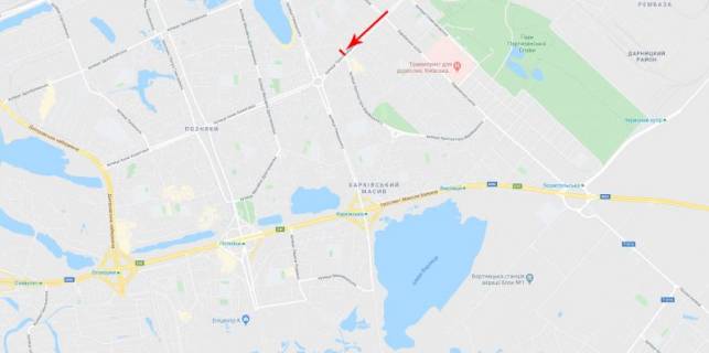 Білборд, Бігборд (Борд)   у Києві, 3x6  50.4159114900, 30.6495693900, схема