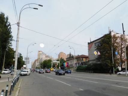 Видеоборд A в Киеве, 3,14x2,32  Чорновола вул. 41, рух в напрямку вул. Павлівська - 376367 схема