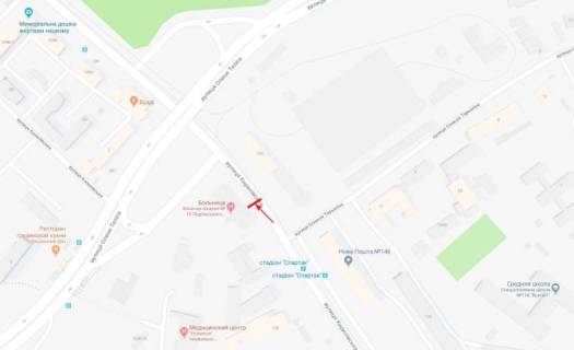 Видеоборд B в Киеве, 3,14x2,32  Кирилівська (Фрунзе) вул. 107, рух в напрямку вул. О. Теліги - 391434 схема