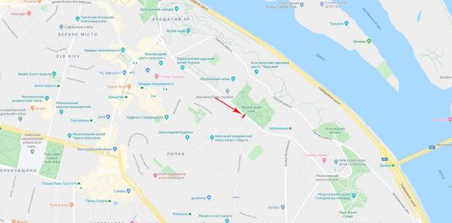 Ситилайт A в Киеве Грушевського Михайла вул. 28/2 схема