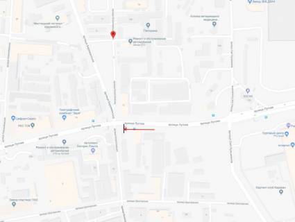Видеоборд B в Киеве, 3x6  Лугова вул., світлофор, рух в напрямку Автозаводська вул. - 527267 схема