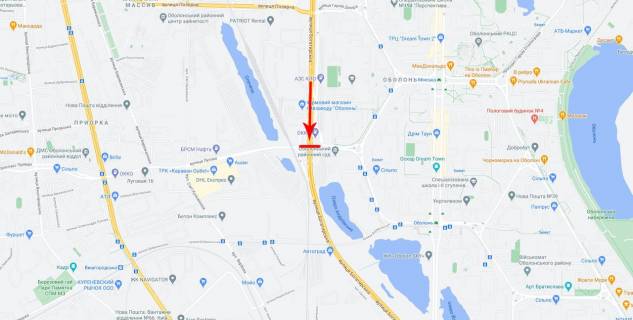 Нестандарт A в Киеве, 16x2  Богатирська вул., Лугова вул. схема