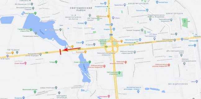 Билборд  в Киеве, 8x2  50.4540001900, 30.3366050500, схема