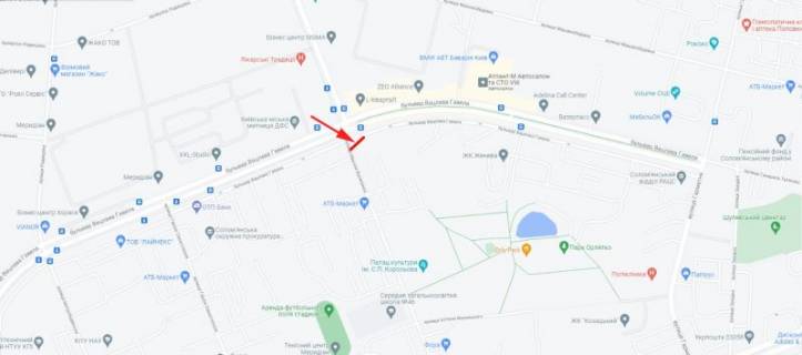 Призма A в Киеве, 3x6  Вацлава (Лепсе) Гавела бульв. / вул. М. Василенка - 231586 схема