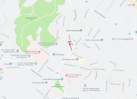 Ситилайт B в Киеве, 1,2x1,8  Подільський узвіз/вул. Овруцька в напрямку до вул. Кирилівська схема