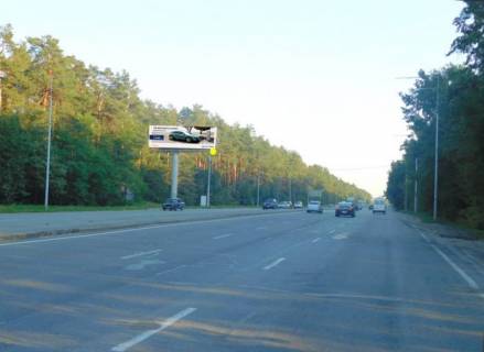 Мегаборд B у Києві, 12x4  Міська вул., рух в напрямку АЗС "ANP", "WOG" та супермаркету "Novus" Фото 1