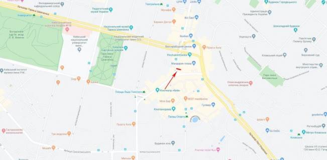 Билборд  в Киеве, 1,2x1,8  50.4410069900, 30.5199332800, схема