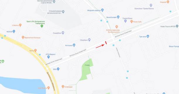 Білборд, Бігборд (Борд)   у Києві, 3x6  50.4066626300, 30.6205257900, схема