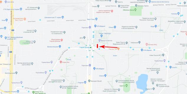Призматрон, Призма A у Києві Героїв Дніпра вул. 43-В - 318971 схема