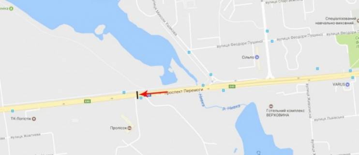 Нестандарт A в Киеве Перемоги пр-т 139, поруч кемпінг "Пролісок", з центру схема