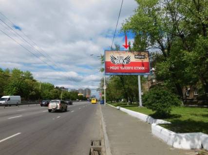 Билборд A в Киеве, 6x3  Гагаріна пр. 14, в центр фото 1