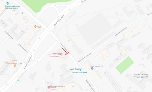 Видеоборд A у Києві, 3,14x2,32  Кирилівська (Фрунзе) вул. 107, світлофор, рух в напрямку Подільський Узвіз - 391431 схема