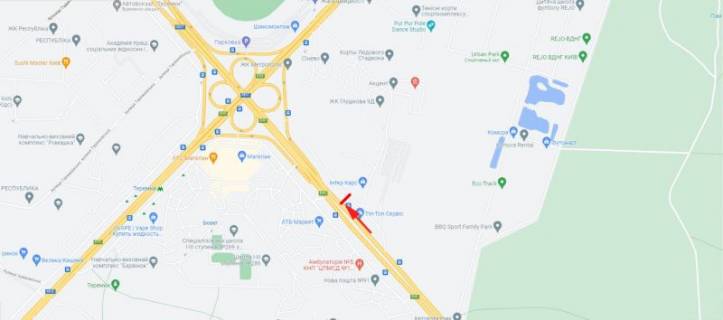 Видеоборд A в Киеве, 3x6  Заболотного академіка вул. 3 , навпроти ТЦ "Магелан" - 402135 схема