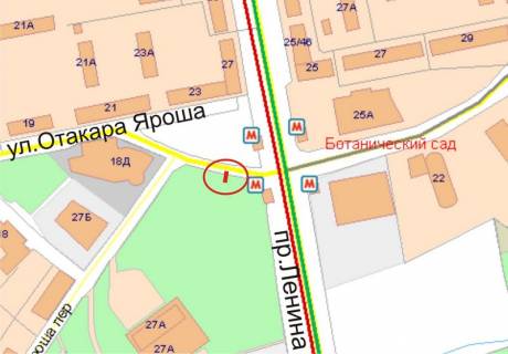 Нестандарт A в Харькове ул.От.Яроша / пр. Науки (пр.Ленина) схема