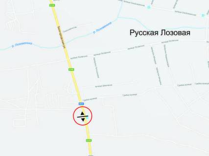 Билборд A в Харькове А/Д Харьков/Белгород схема
