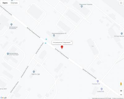 Билборд B в Черновцах Комунальників, 5 (водоканал) схема