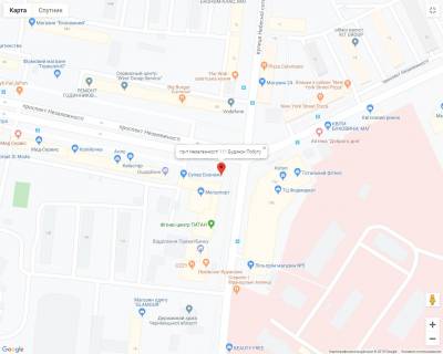Призма A в Черновцах пр-т Незалежності 111 Будинок Побуту - 459970 схема